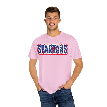 Spartans Patriotic Comfort Colors Tee