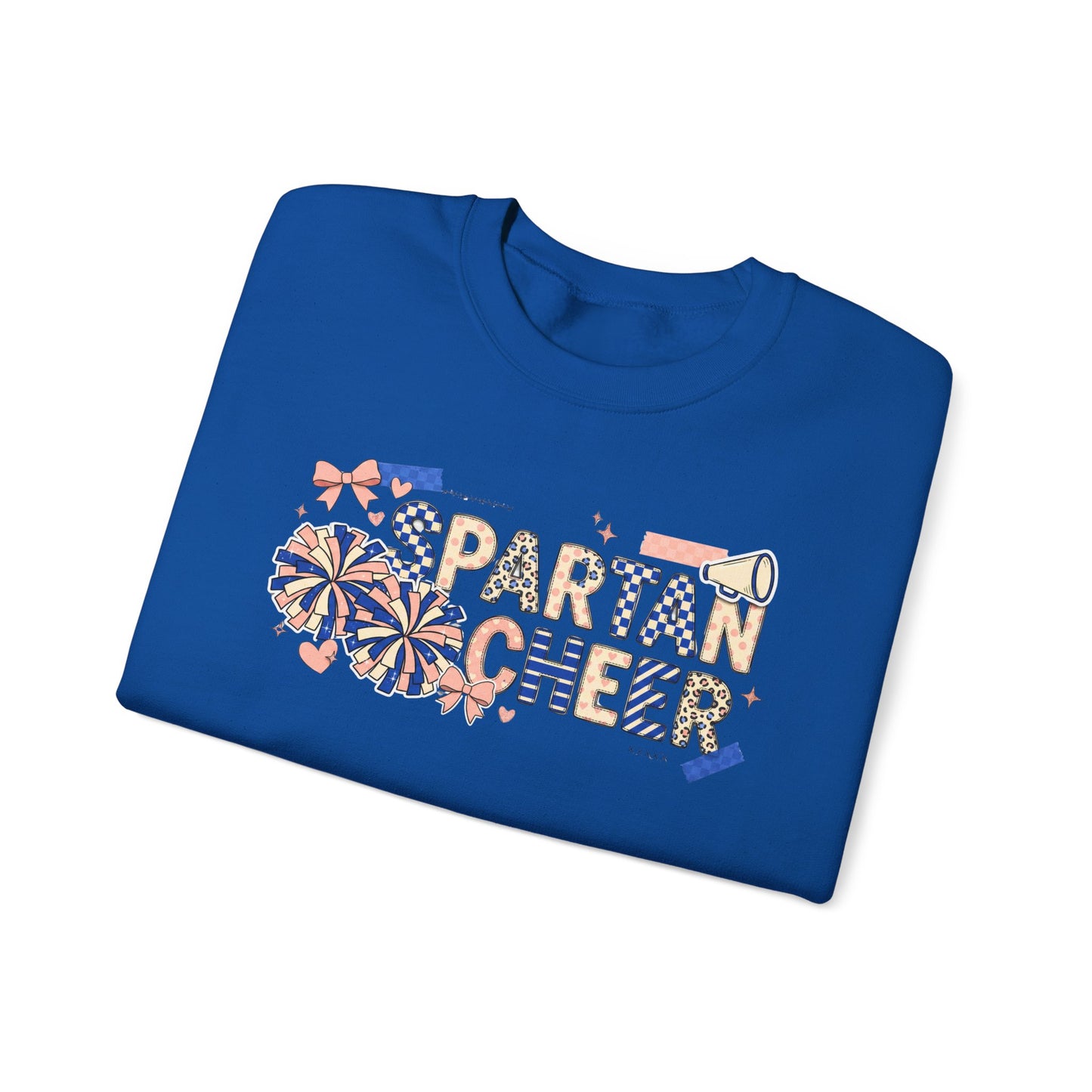 Spartan Cheer Scrapbook Collage Crewneck Sweatshirt