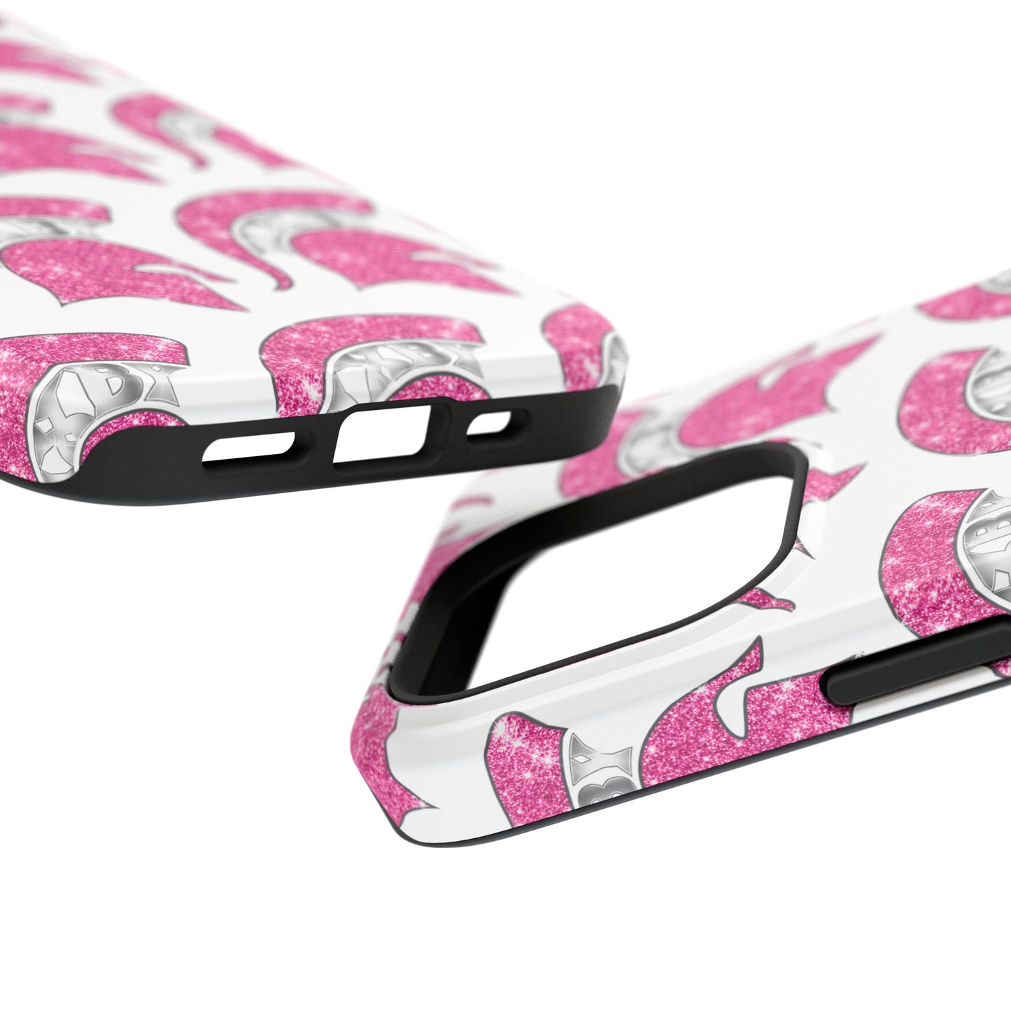 Bixby Spartan Pink Bling Logo Impact Resistant iPhone Case
