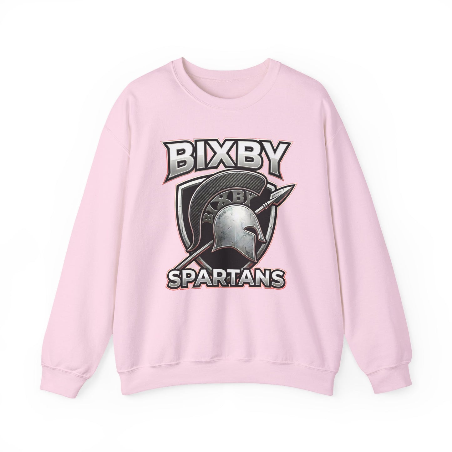 Bixby Spartans Crewneck Sweatshirt Vintage Helmet School Spirit