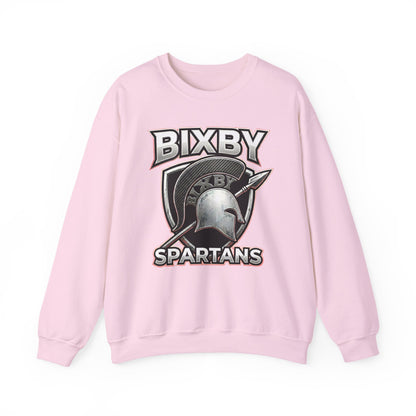 Bixby Spartans Crewneck Sweatshirt Vintage Helmet School Spirit