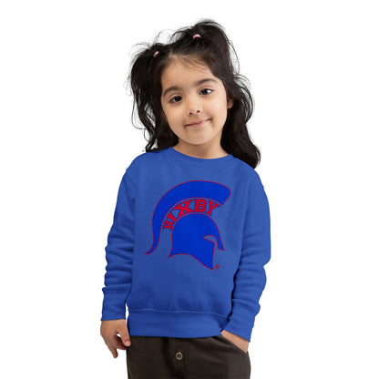 Bixby Spartan Blue Logo Toddler Rabbit Skins Sweatshirt