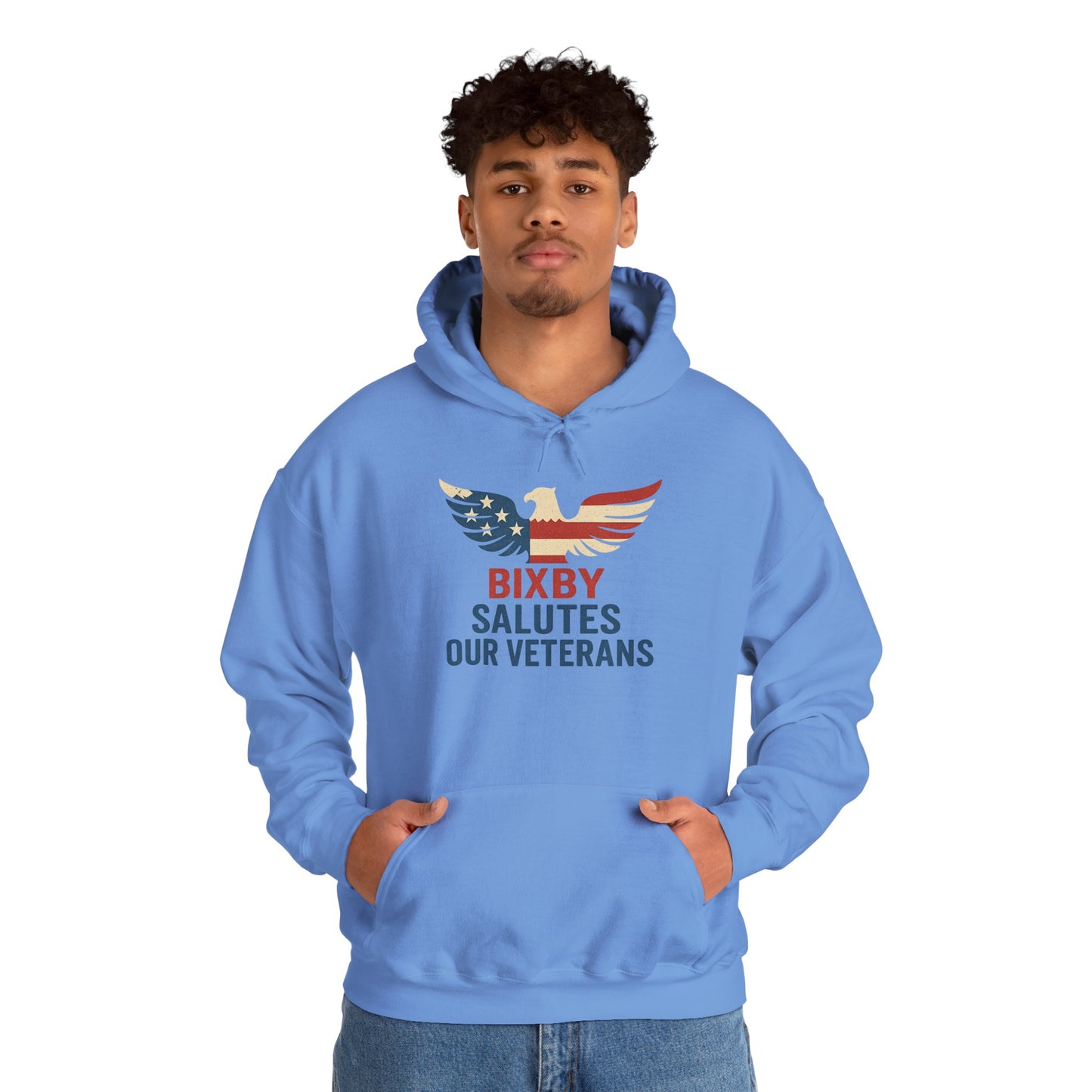 Bixby Salutes Our Veterans Gildan Hoodie