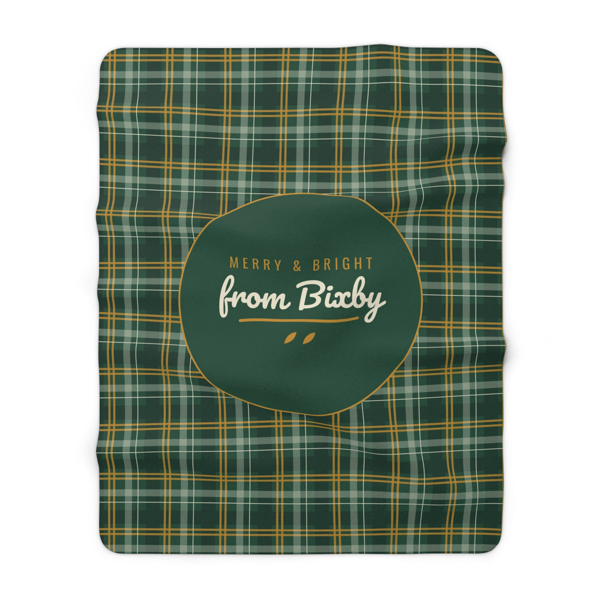 Merry & Bright from Bixby Plaid Sherpa Blanket