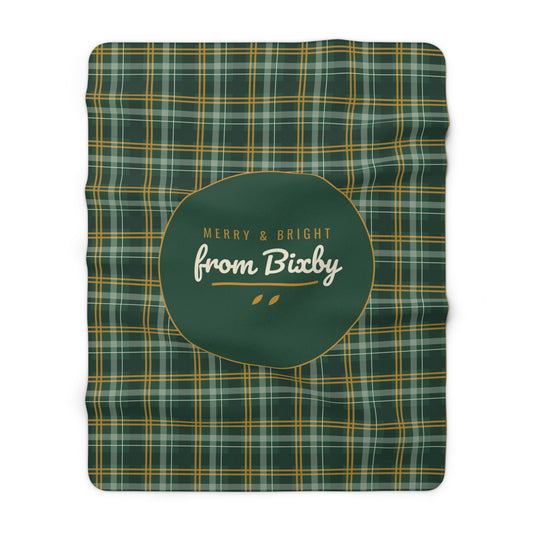 Merry & Bright from Bixby Plaid Sherpa Blanket