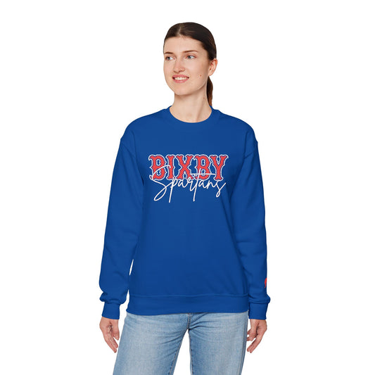 Embroidered Bixby Spartans Wrist Logo Vintage Print Gildan Sweatshirt