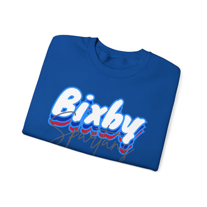 Bixby Spartan Script Logo Gildan Sweatshirt