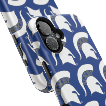 Bixby Spartan White Logo Impact Resistant iPhone Case