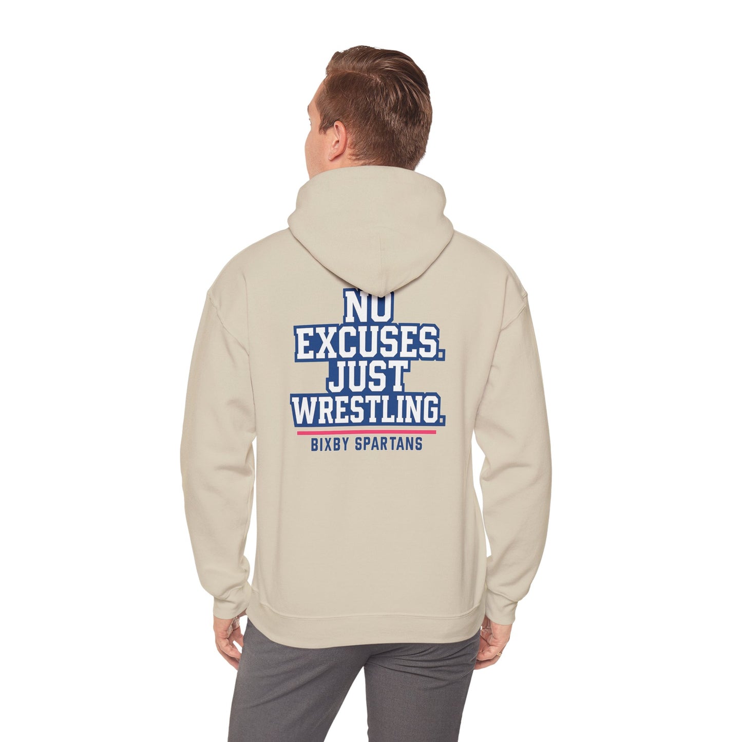 No Excuses Spartan Wrestling Gildan Hoodie