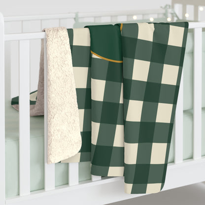 Home Grown Buffalo Check Sherpa Blanket