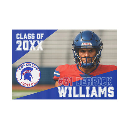 Bixby Spartan Football Yard Sign