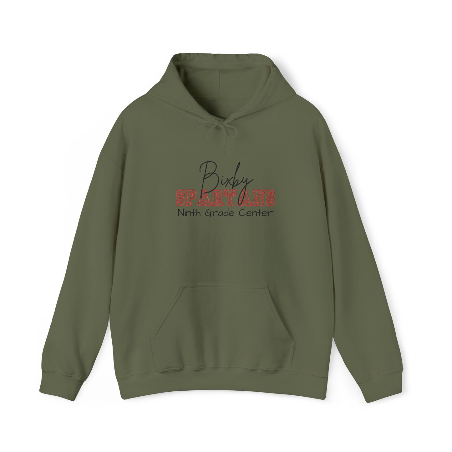 Embroidered Personalized Bixby Spartans Gildan Hoodie