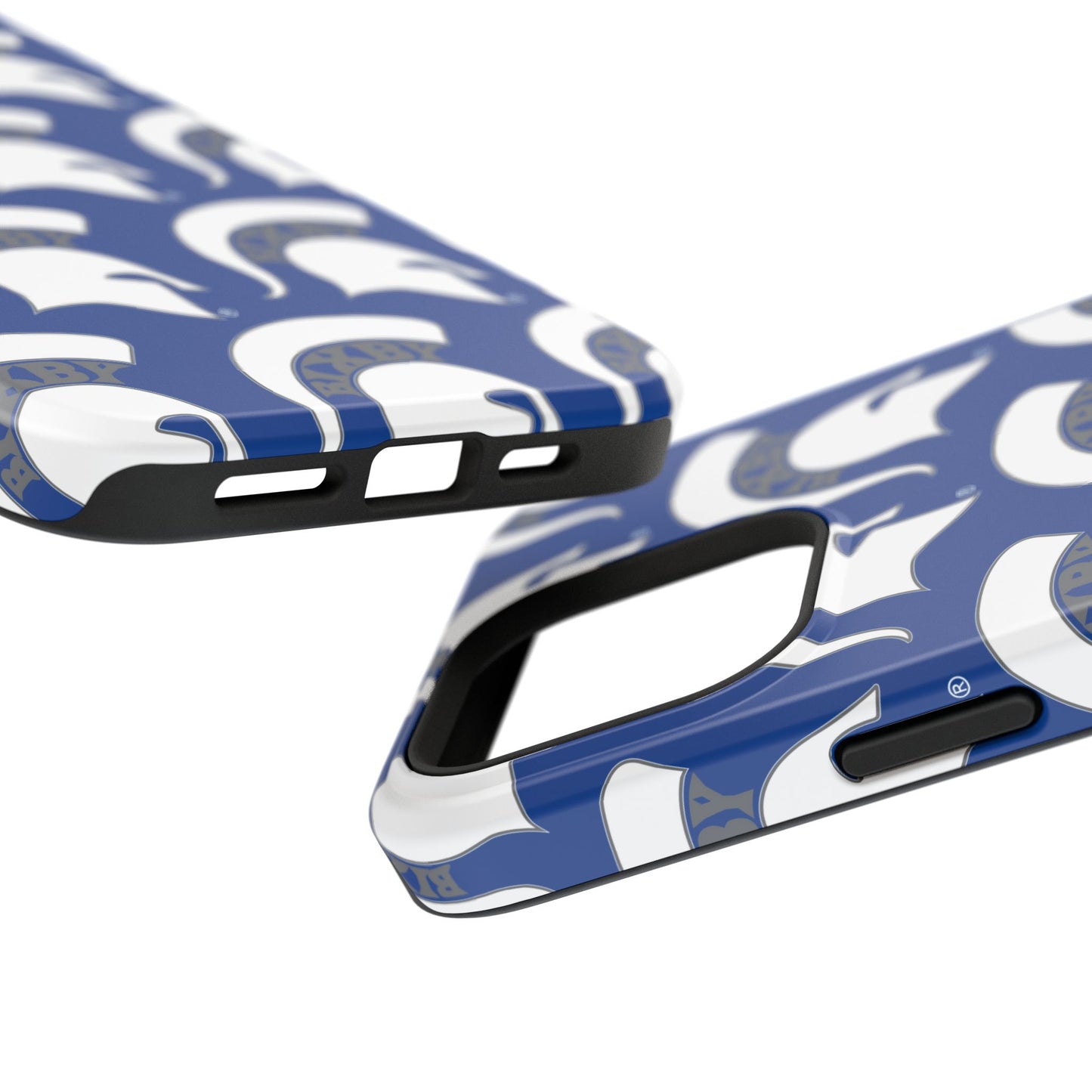 Bixby Spartan White Logo Impact Resistant iPhone Case