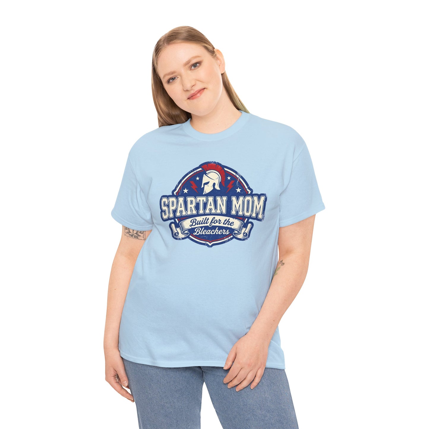 Spartan Mom T-Shirt - Built for the Bleacher, School Spirit Mom Tee