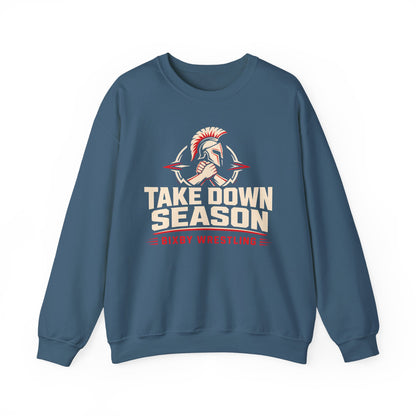 Bixby Spartans Take Down Season Wrestling - Bixby Wrestling Team Sweatshirt