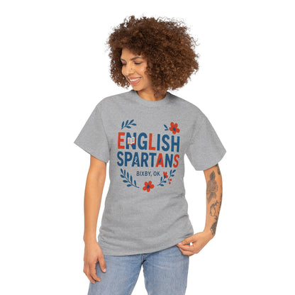 English Floral Spartan Gildan Tee