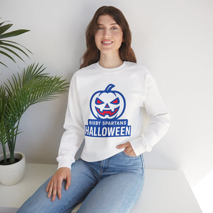 Bixby Spartans Halloween Gildan Sweatshirt