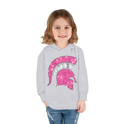 Bixby Spartans Pink Bling Toddler Rabbit Skins Hoodie