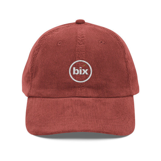 Lowercase bix Embroidered Corduroy Dad Cap