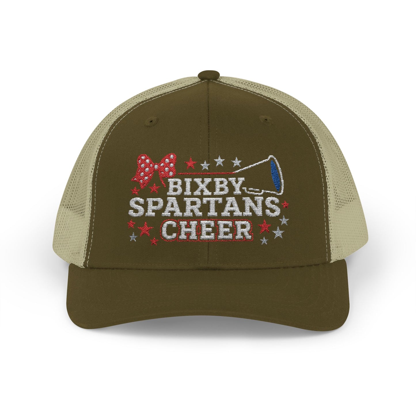 Bixby Spartans Cheer Embroidered Trucker Snapback