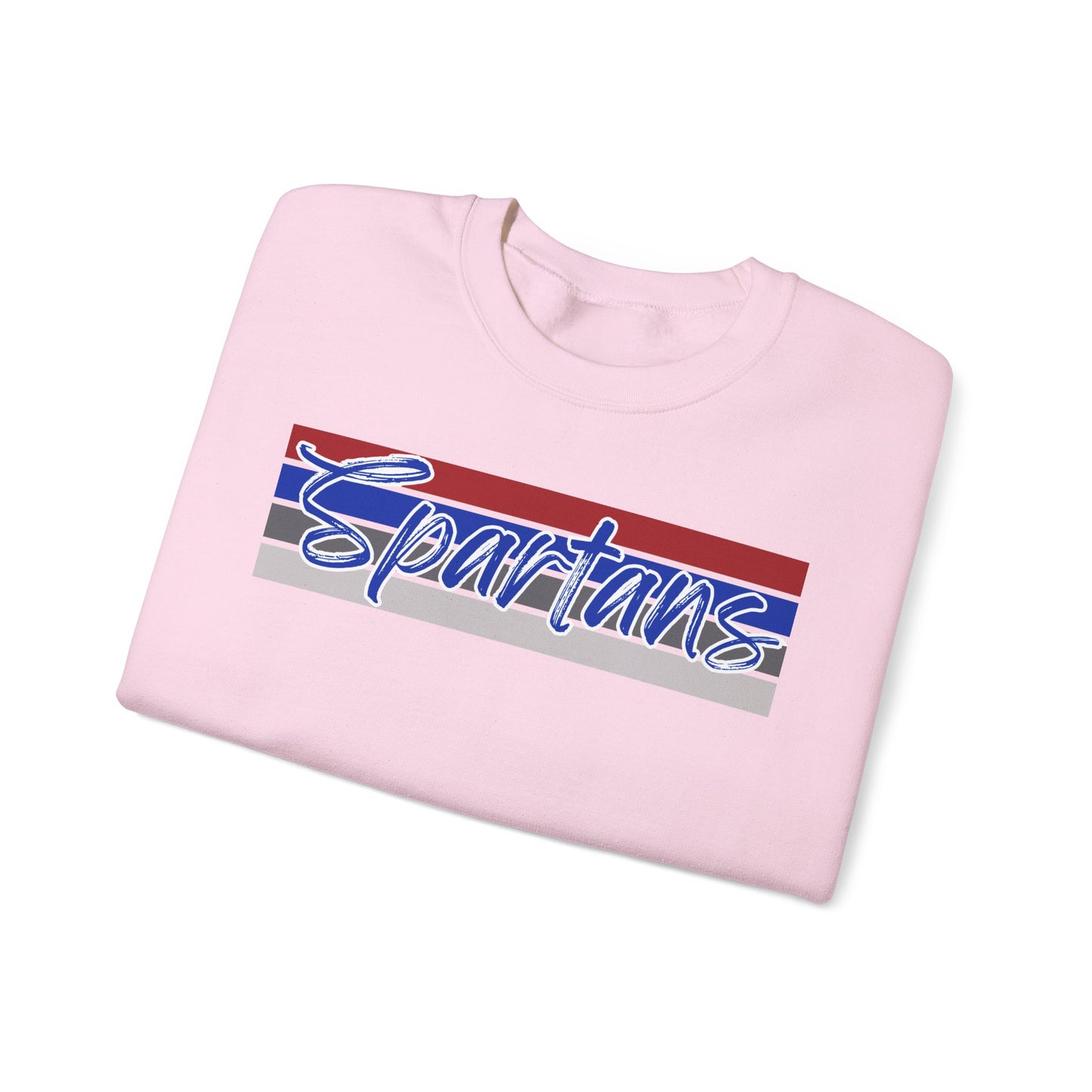 Spartans Cursive Print Crewneck Gildan Sweatshirt