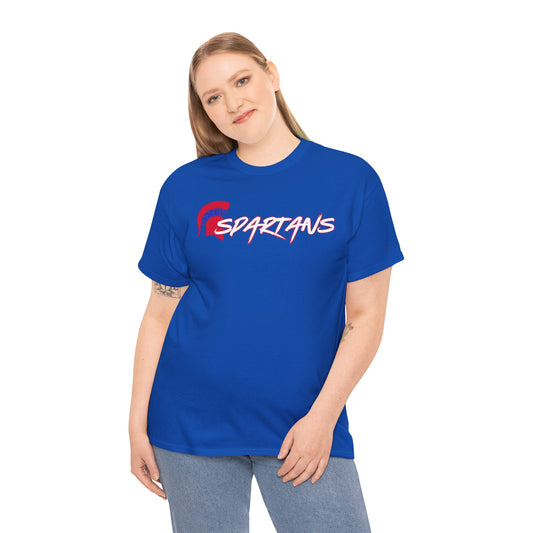 Spartans Blue Logo Gildan Tee