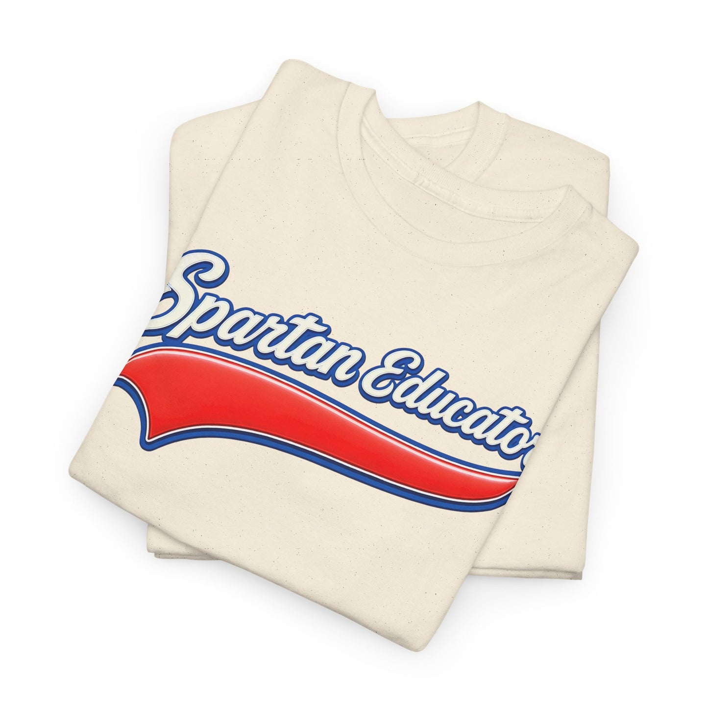 Spartan Educator Design Gildan Tee With Sleeve Logo