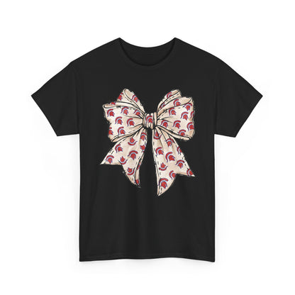 Spartan Helmet Pattered Bow Gildan Tee