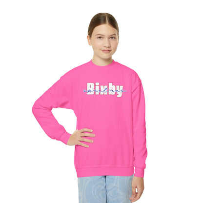 Bixby Spartans Cursive Youth Gildan Sweatshirt