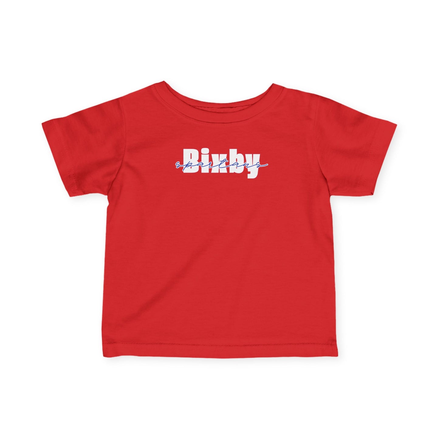 Bixby Spartans Cursive Infant Rabbit Skins Tee