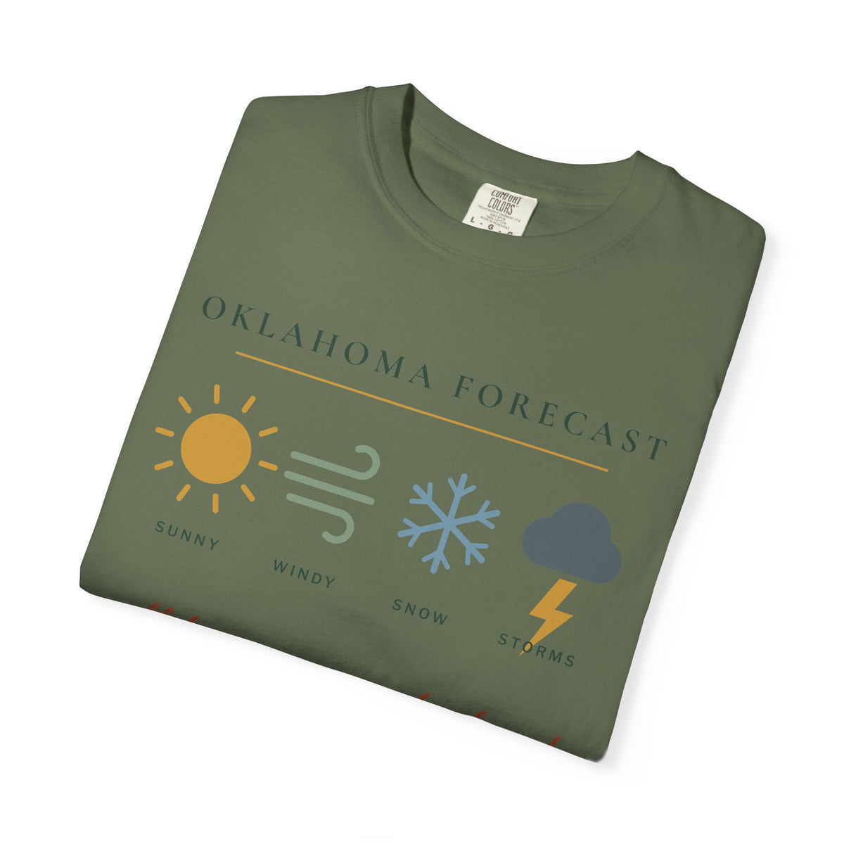 Oklahoma Forecast Tee | Comfort Colors