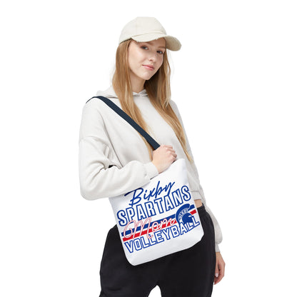 Bixby Spartans Volleyball Mom Polyester Tote Bag