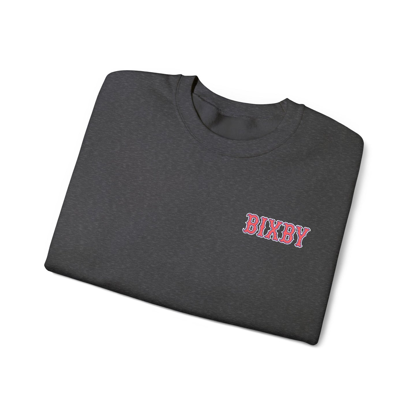 Embroidered Vintage Bixby Font Gildan Sweatshirt