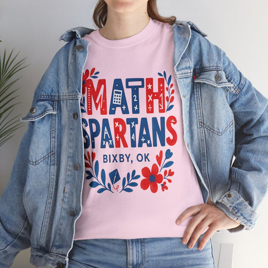 Floral Math Spartan Gildan Tee