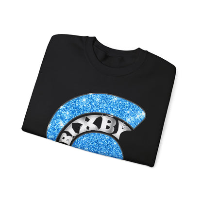 Bixby Spartan Helmet Bling Gildan Sweatshirt