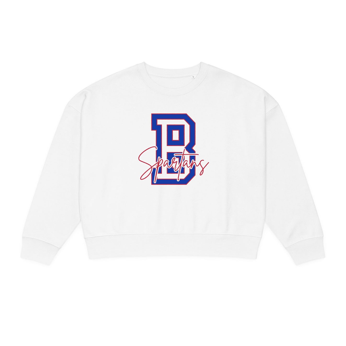 Bixby Spartans Varsity Letter Premium Stanley Stella Boxy Sweatshirt