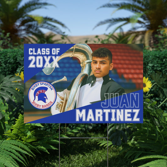 Bixby Spartan Bands Yard Sign