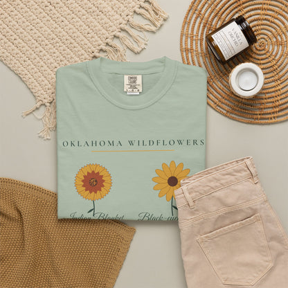 Oklahoma Wildflower Field Guide Tee | Comfort Colors