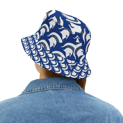 Spartan White Logo Bucket Hat