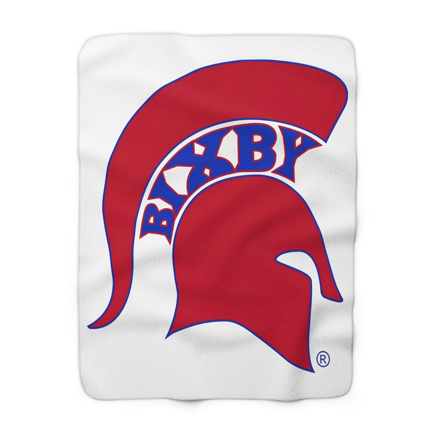 Spartan Red Logo Comfy Sherpa Fleece Blanket