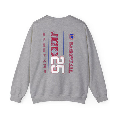 Personalized Boys Bixby Spartan Basketball Crewneck Sweatshirt