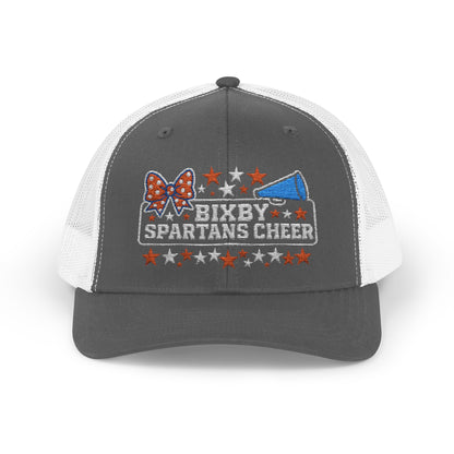 Bixby Spartans Cheer Embroidered Trucker Snapback