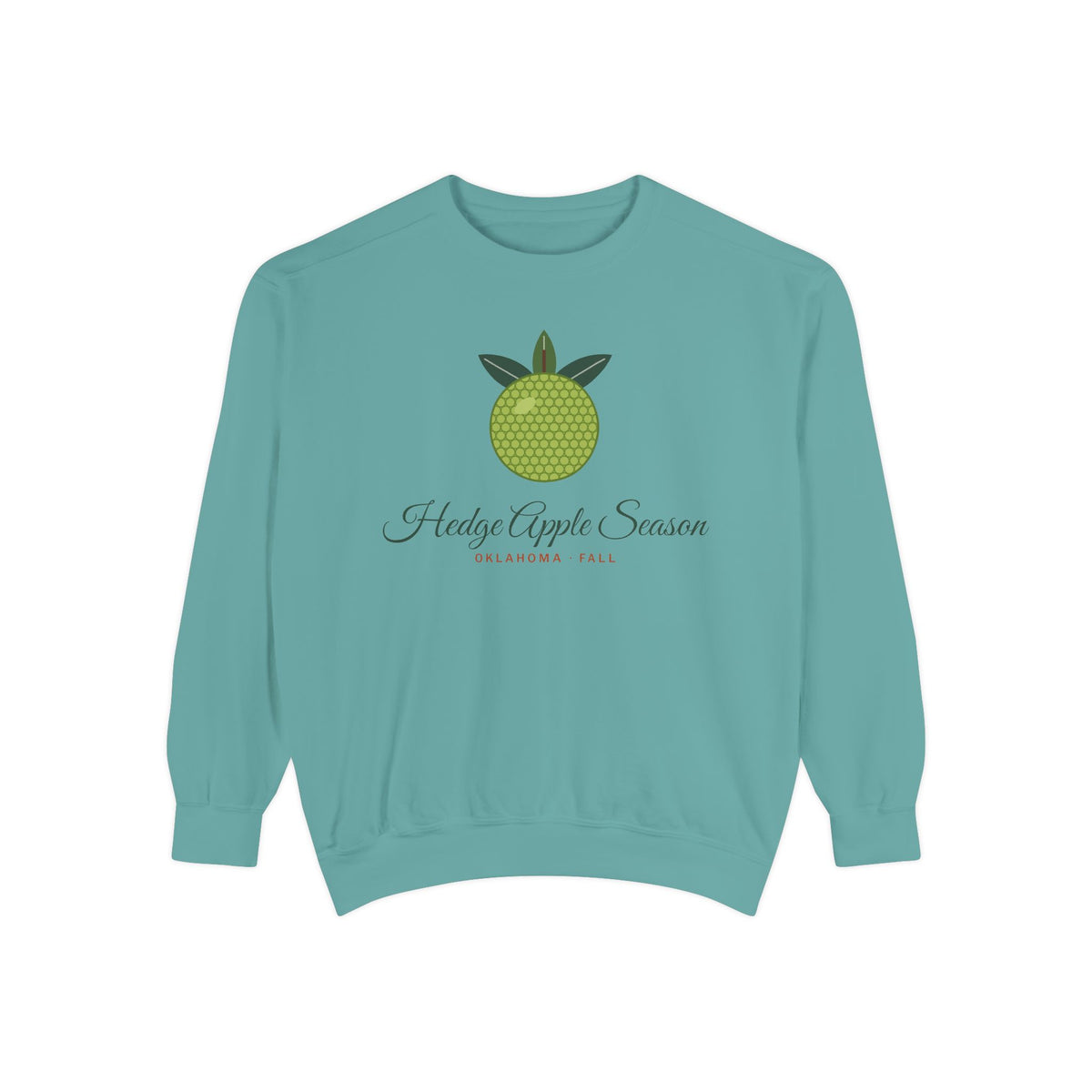 Hedge Apple Season Oklahoma Crewneck Sweatshirt | Comfort Colors