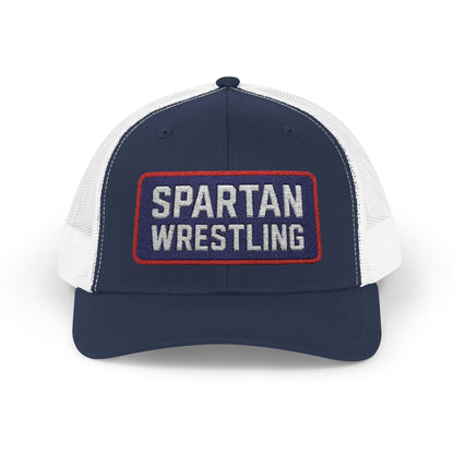 Spartan Wrestling Embroidered Trucker Hat