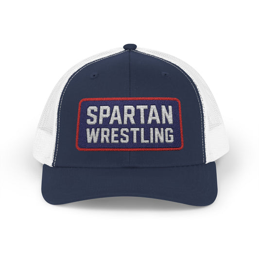 Spartan Wrestling Embroidered Trucker Hat