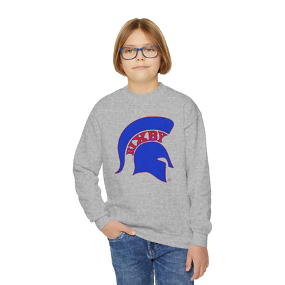 Spartan Blue Logo Youth Gildan Sweatshirt
