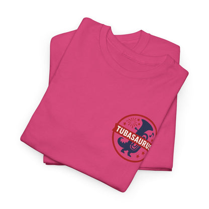 Tubasaurus Pride of Bixby Tuba Shirt with Sleeve Logo