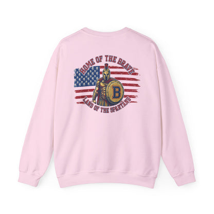 Patriotic Land of the Spartans Gildan Sweatshirt