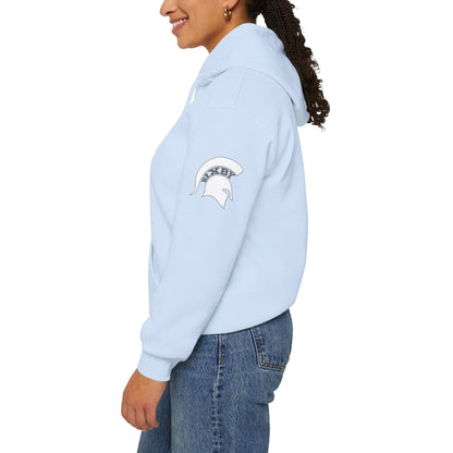 Bixby Spartans 'B' Logo With Sleeve Spartan Hoodie