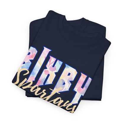 Bixby Spartans Retro Pastel Floral Print School Spirit